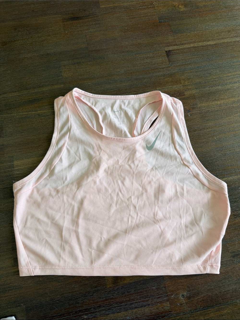 Nike Pale Pink Racerback Crop Sports Bra